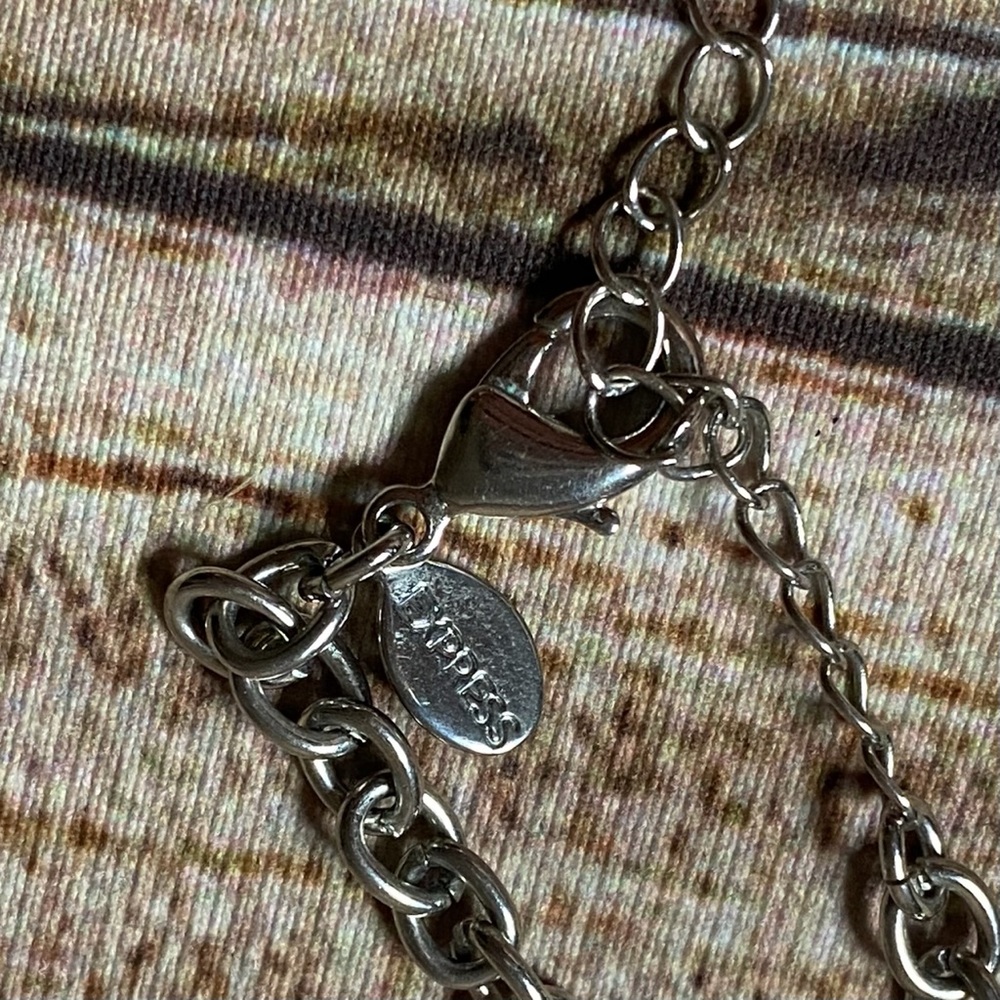 Express Mod Geometric Orange Statement Necklace - image 3